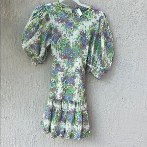 Floral Puff Sleeve Dress